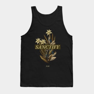 Sanctify 3:16 Christian Clothing - Flower Tank Top